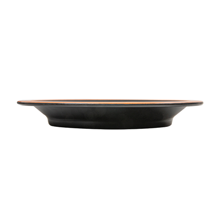 ASSIETTES 'ASAMI WARE' 650 ML Ø25,4x3,4 CM NOIR MÉLAMINE (12 UNITÉ)
