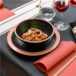 Image ASSIETTES 'ASAMI WARE' 650 ML Ø25,4x3,4 CM NOIR MÉLAMINE (12 UNITÉ) #4