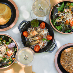 Image COCOTTES PETITES AVEC ANSES SANS COUVERCLE 'ASAMI WARE' 300 ML Ø14,5x3,5 CM NOIR MÉLAMINE (12 UNITÉ) #4