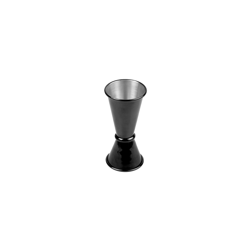 DOSEUR DE LIQUEURS 20/40 ML Ø 4,5x9,2 CM NOIR INOX (1 UNITÉ)