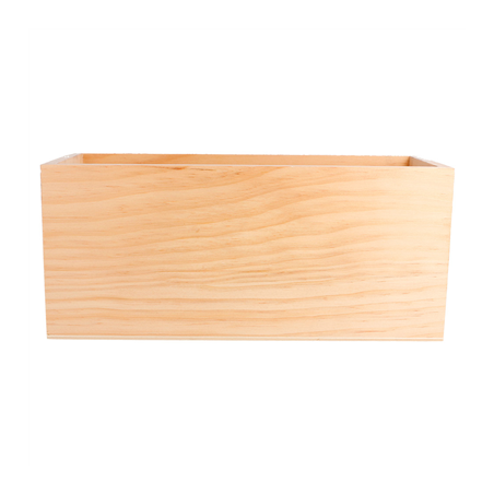 BOÎTE PRÉSENTATION CONDIMENTS  23x10x10 CM NATUREL BOIS (1 UNITÉ)