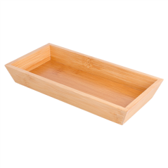 Image PLATEAU 20x10x3 CM NATUREL BAMBOU (1 UNITÉ) #1