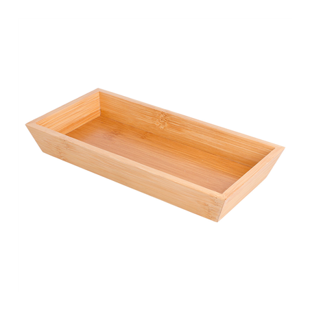 Image PLATEAU  20x10x3 CM NATUREL BAMBOU (1 UNITÉ) #1