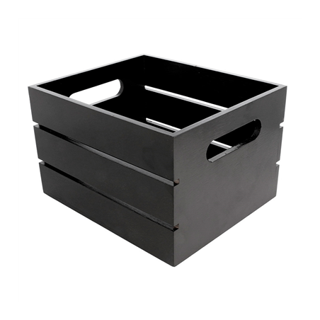 Image CAISSE PRESENTOIR  19x16x12 CM NOIR BAMBOU (1 UNITÉ) #1