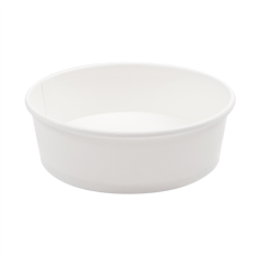 Image POTS SALADIERS 500 ML - 16,6 oz 300 + 18 PE G/M2 Ø15/12,8x4,5 CM BLANC CARTON (300 UNITÉ) #1