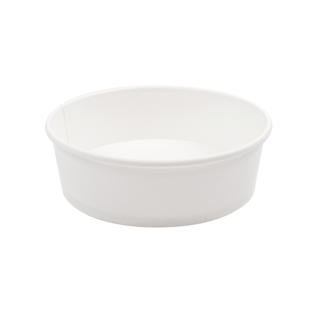 Image POTS SALADIERS 500 ML - 16,6 oz 300 + 18 PE G/M2 Ø15/12,8x4,5 CM BLANC CARTON (300 UNITÉ) #1