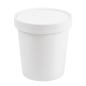 RÉCIPIENTS + COUVERCLES 480 ML - 16 oz 320 + 18 PE G/M2 Ø9,7/7,5x10 CM BLANC CARTON (250 UNITÉ) Image RÉCIPIENTS + COUVERCLES 480 ML - 16 oz 320 + 18 PE G/M2 Ø9,7/7,5x10 CM BLANC CARTON (250 UNITÉ) #1