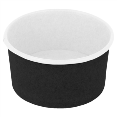 Image POTS À GLACES 90 ML 210 + 18PE G/M2 Ø 7,2x4 CM NOIR CARTON (2000 UNITÉ) #1