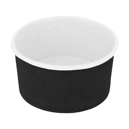 Image POTS À GLACES 90 ML 210 + 18PE G/M2 Ø 7,2x4 CM NOIR CARTON (2000 UNITÉ) #1