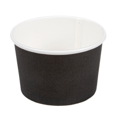 Image POTS À GLACES 120 ML 210 + 18PE G/M2 Ø 7,7x4,7 CM NOIR CARTON (2000 UNITÉ) #1