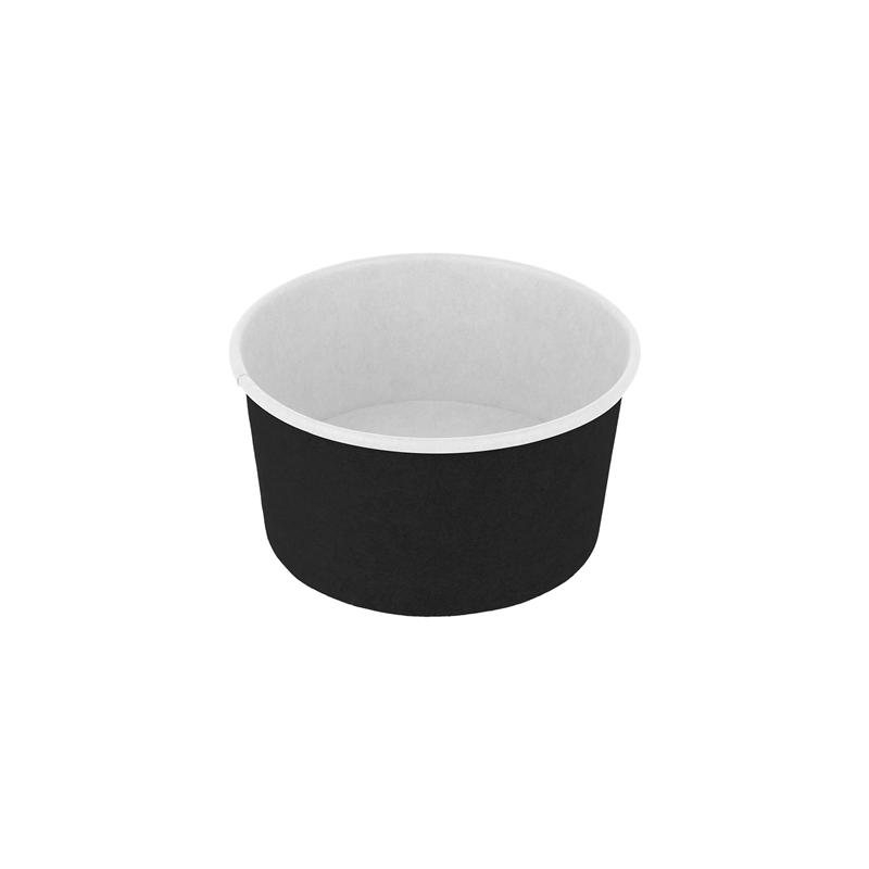 POTS À GLACES 150 ML 250 + 18PE G/M2 Ø 8,5x4,5 CM NOIR CARTON (2000 UNITÉ) POTS À GLACES 150 ML 250 + 18PE G/M2 Ø 8,5x4,5 CM NOIR CARTON (2000 UNITÉ)