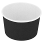 Image POTS À GLACES 240 ML 250 + 18PE G/M2 Ø 9,4x5,5 CM NOIR CARTON (2000 UNITÉ) #1