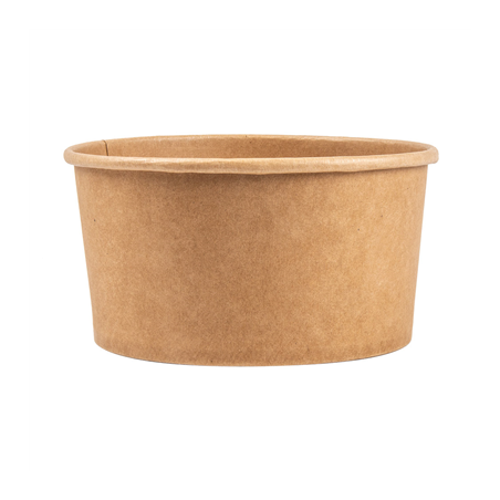 POTS SALADIERS 1000 ML - 33,3 oz 300 + 18 PE G/M2 Ø15/12,9x8 CM NATUREL KRAFT (300 UNITÉ)