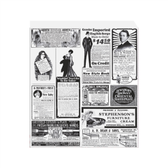 Image PAPIER INGRAISSABLES OUVERT 2 CÔTÉS FAST FOOD 'TIMES' 35 G/M2 23x25,5 CM BLANC PARCH.INGRAISSABLE (500 UNITÉ) #1