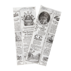 Image PAPIER INGRAISSABLES OUVERT 2 CÔTÉS - HOT DOG 'TIMES' 35 G/M2 9+3x22 CM BLANC PARCH.INGRAISSABLE (500 UNITÉ) #3