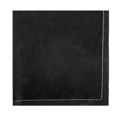 Image SERVIETTES P. 1/4 'COOL-COTTON' 140 G/M2 40x40 CM NOIR COTON (100 UNITÉ) #1