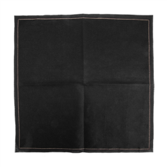 Image SERVIETTES P. 1/4 'COOL-COTTON' 140 G/M2 40x40 CM NOIR COTON (100 UNITÉ) #4