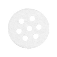 Image PAPIERS PERFORÉS POUR DIM-SUM 165.61  40 G/M2 Ø6,5 CM BLANC PARCH.INGRAISSABLE (2000 UNITÉ) #1