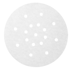 Image PAPIERS PERFORÉS POUR DIM-SUM 183.05  40 G/M2 Ø17 CM BLANC PARCH.INGRAISSABLE (2000 UNITÉ) #1