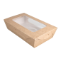 BOÎTES AVEC FENÊTRE POUR SALADE 900 ML - 30 oz 391 G/M2 + PE 20x12x5 CM MARRON CARTON (200 UNITÉ) Image BOÎTES AVEC FENÊTRE POUR SALADE 900 ML - 30 oz 391 G/M2 + PE 20x12x5 CM MARRON CARTON (200 UNITÉ) #2