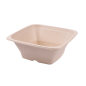 Image BOLS CARRÉS 'BIONIC' 950 ML 18x18x7 CM NATUREL BAGASSE (400 UNITÉ) #1
