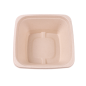 Image BOLS CARRÉS 'BIONIC' 950 ML 18x18x7 CM NATUREL BAGASSE (400 UNITÉ) #3