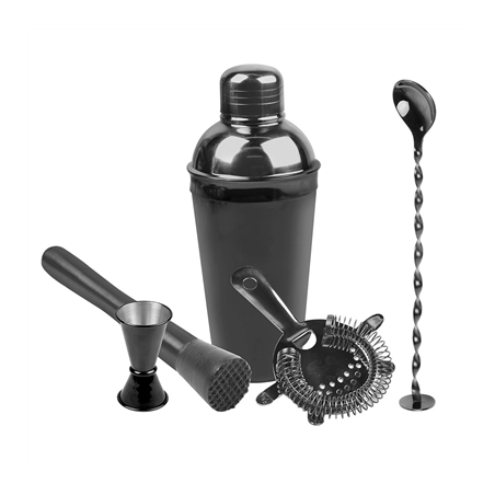 Image MALLETTE BARMAN 500 ML 30x22x8,5 CM NOIR INOX (1 UNITÉ) #1