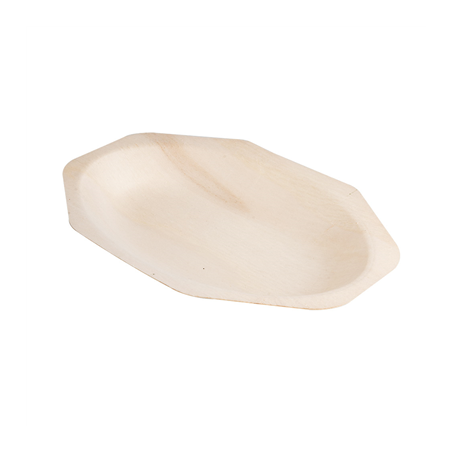 Image PLATEAUX OCTOGONALES 'WOOD'  20x13x2,5 CM NATUREL BOIS (50 UNITÉ) #1