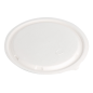 Image COUVERCLES BAS POUR SALADIERS 224.33 'BIONIC'  Ø 18x0,7 CM BLANC BAGASSE (600 UNITÉ) #1