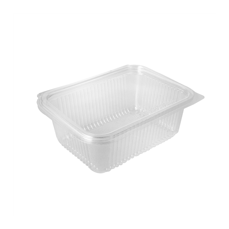 Image CONTENANTS AVEC CHARNIÈRE  1 L 18,8x14,3x6,7 CM TRANSPARENT (400 UNITÉ) #1