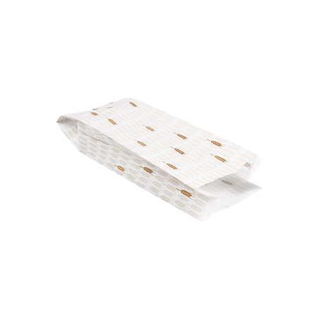 SACHETS BOULANGERIE 'CERES' 33 G/M2 14+9x46 CM BLANC CELLULOSE (500 UNITÉ)