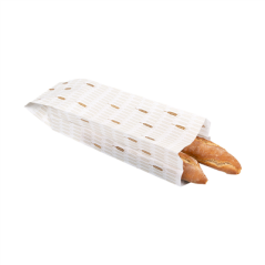 Image SACHETS BOULANGERIE 'CERES' 33 G/M2 14+9x46 CM BLANC CELLULOSE (500 UNITÉ) #3