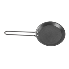 Image MINI POÊLES  Ø 12,8x1,2 CM NOIR ACIER (6 UNITÉ) #3