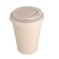 Image COUVERCLES POUR GOBELETS 360 ML 'BIODEGRADABLE'  BLANC CPLA (1000 UNITÉ) #4