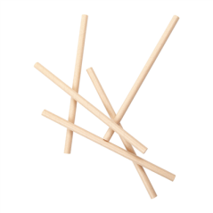 Image PAILLES DROITES 'PAPER'  Ø1x20 CM NATUREL KRAFT (2400 UNITÉ) #5