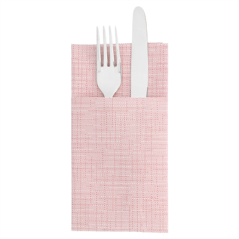 Image SERVIETTES KANGOUROU 'DRY COTTON' 55 G/M2 40x40 CM BORDEAUX AIRLAID (700 UNITÉ) #1