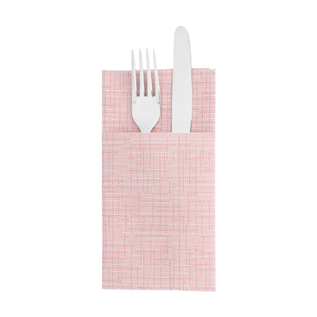 Image SERVIETTES KANGOUROU 'DRY COTTON' 55 G/M2 40x40 CM BORDEAUX AIRLAID (700 UNITÉ) #1