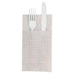 Image SERVIETTES KANGOUROU 'DRY COTTON' 55 G/M2 40x40 CM CHOCOLAT AIRLAID (700 UNITÉ) #1