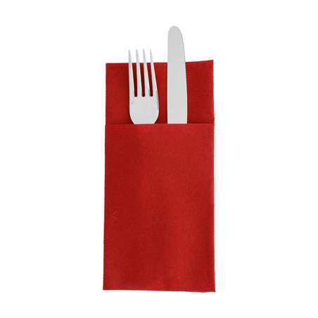 Image SERVIETTES KANGOUROU  55 G/M2 40x40 CM BORDEAUX AIRLAID (700 UNITÉ) #1