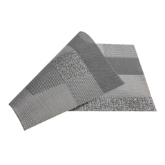 SETS DE TABLE MOSAÏQUE  45X30 CM NOIR PVC (12 UNITÉ)