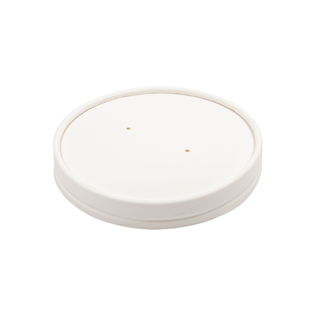 Image COUVERCLES POUR POTS 228.33 510 ML 560 G/M2 + PE Ø11,5 CM BLANC CARTON (500 UNITÉ) #1