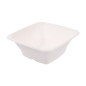 Image BOLS CARRÉS 'BIONIC' 950 ML 18x18x7 CM BLANC BAGASSE (400 UNITÉ) #1