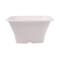 Image BOLS CARRÉS 'BIONIC' 1,2 L 18x18x9 CM BLANC BAGASSE (400 UNITÉ) #2