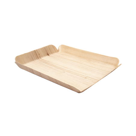 Image BARQUETTES RECTANGULAIRES 'WOOD'  15x11,5x1,5 CM NATUREL BOIS (50 UNITÉ) #1