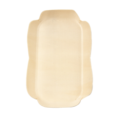 Image BARQUETTES RECTANGULAIRES 'WOOD'  16,5x11x2 CM NATUREL BOIS (50 UNITÉ) #3