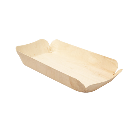 Image BARQUETTES RECTANGULAIRES 'WOOD'  22,5x11,5x3 CM NATUREL BOIS (50 UNITÉ) #1