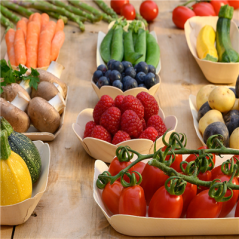 Image BOLS 'WOOD'  Ø 11,5x3 CM NATUREL BOIS (50 UNITÉ) #4