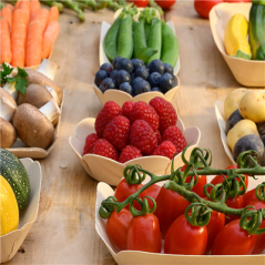 Image BOLS 'WOOD'  Ø 10,5x3 CM NATUREL BOIS (50 UNITÉ) #4