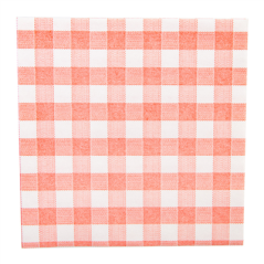 Image SERVIETTES 'LIKE LINEN - VICHY' 70 G/M2 40x40 CM ROUGE SPUNLACE (600 UNITÉ) #1