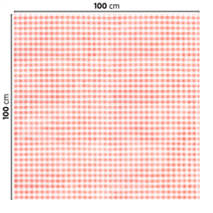 NAPPES PLIAGE M 'LIKE LINEN - VICHY' 70 G/M2 100x100 CM ROUGE SPUNLACE (200 UNITÉ)